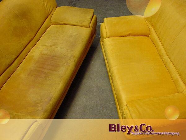 Ledercouch vorher / nachher
