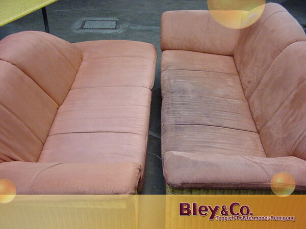 Stoffcouch vorher / nachher
